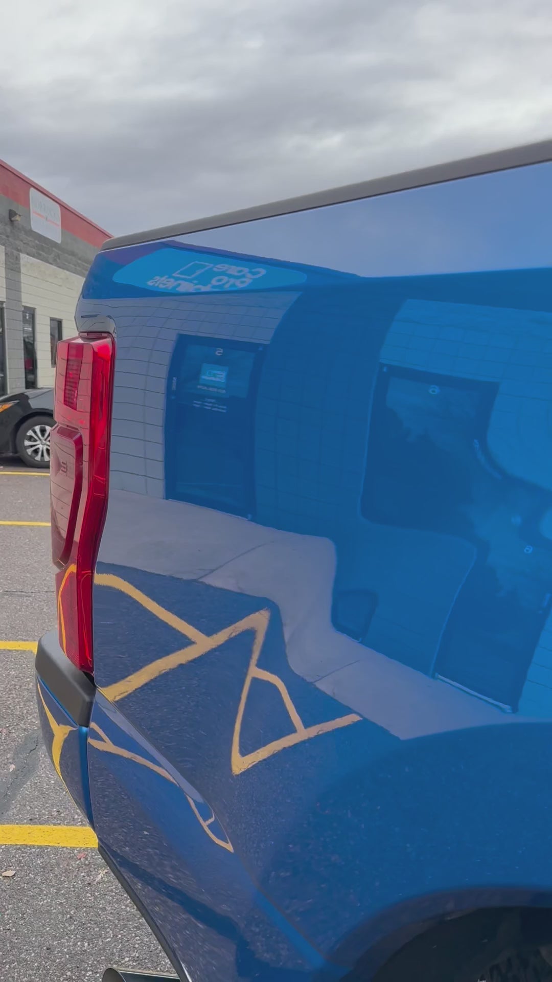 Paint fully cut and polished giving a true mirror like finish and looking like a brand new truck again.